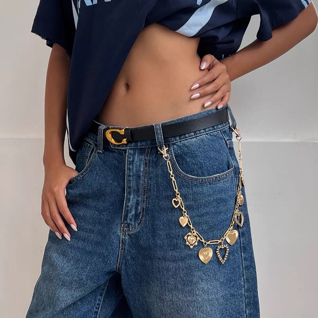 Heart Tassel Pendant Waist Chain