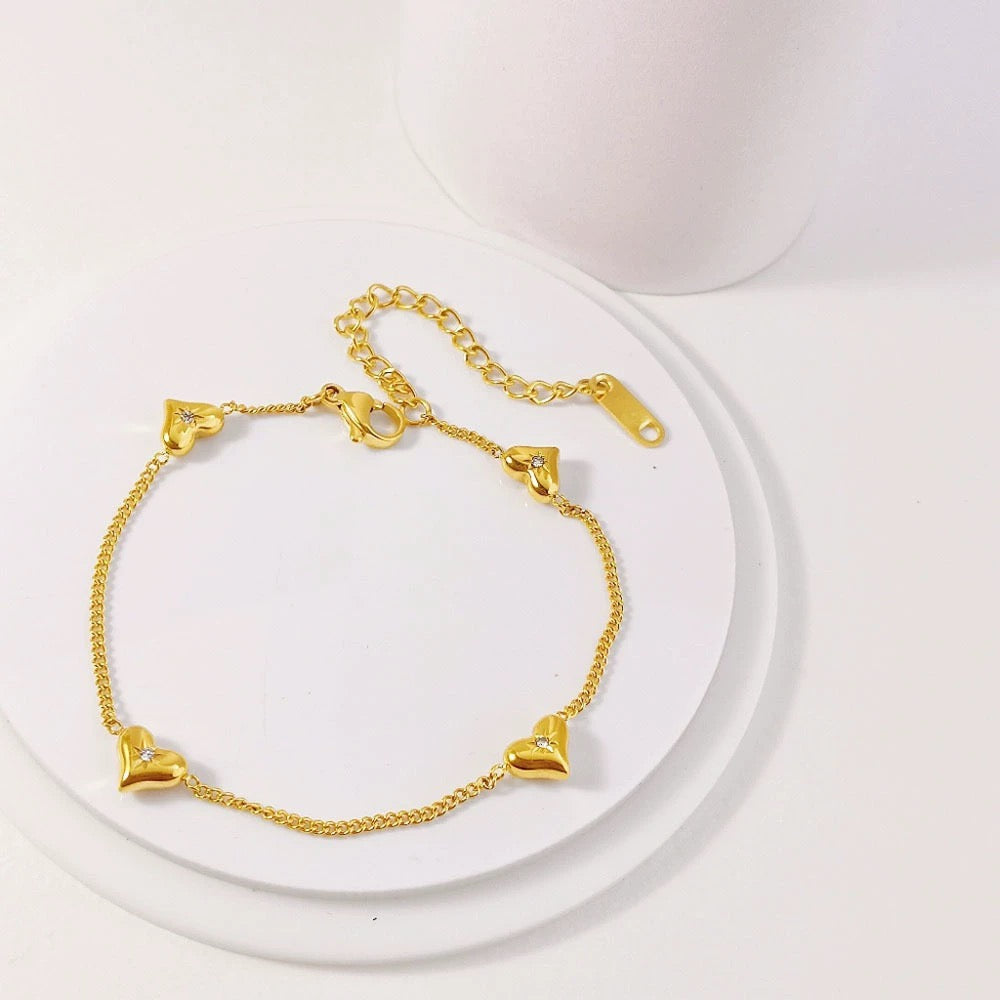 The Amara Hearts Bracelet
