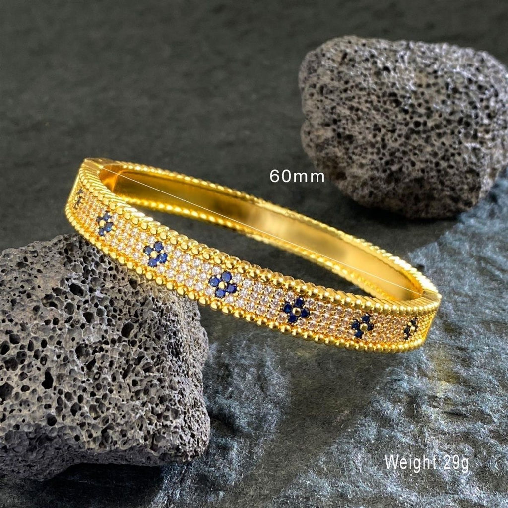 Golden Floral Blossom Jewellery Set