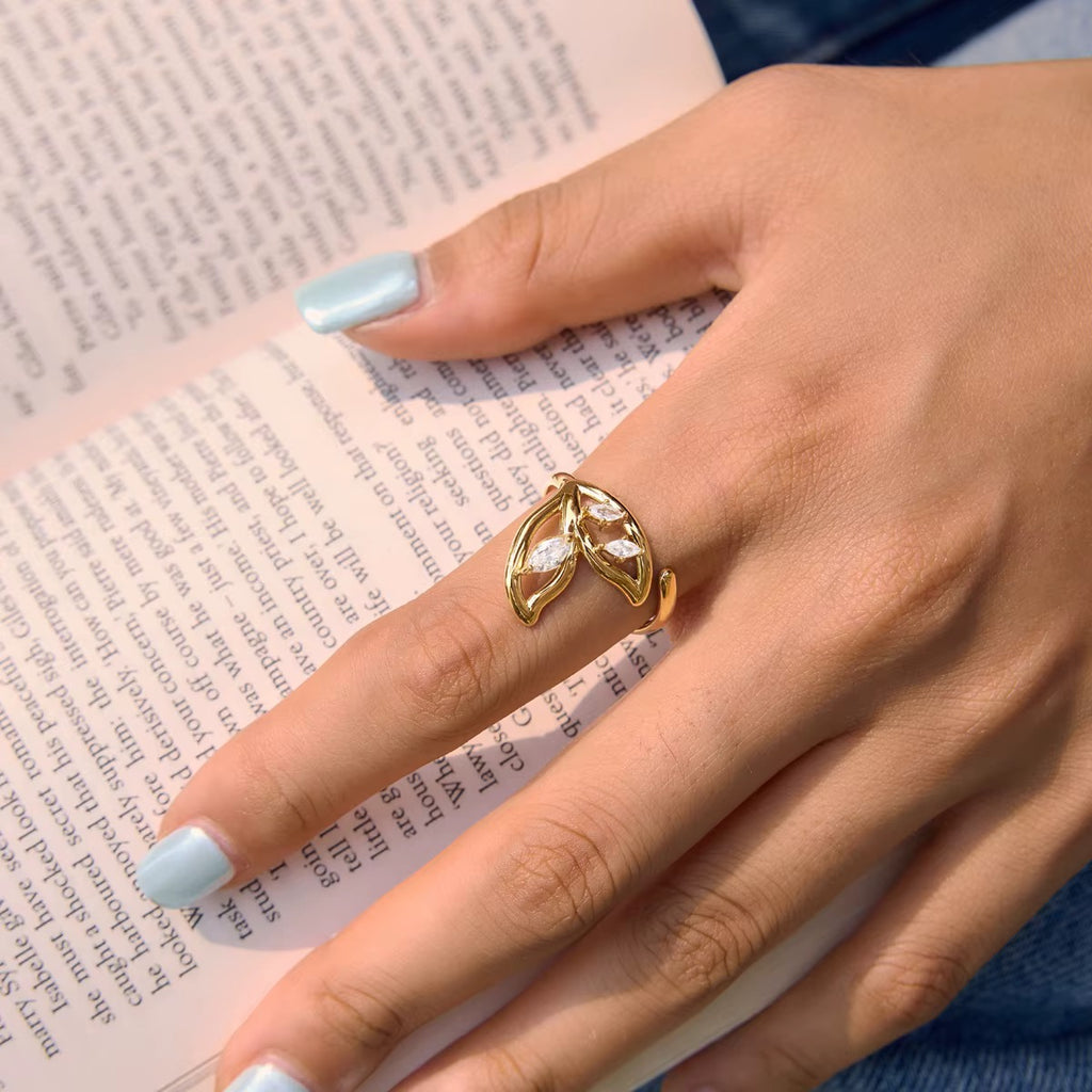 Marquise Cubic Zirconia Ocean Ring