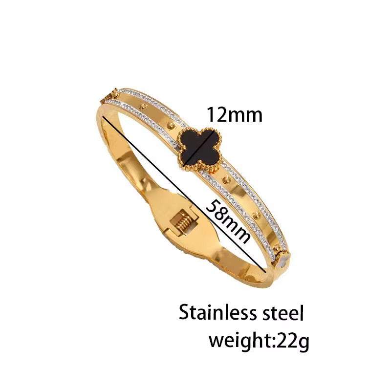 Four Leaf Clover Bangle