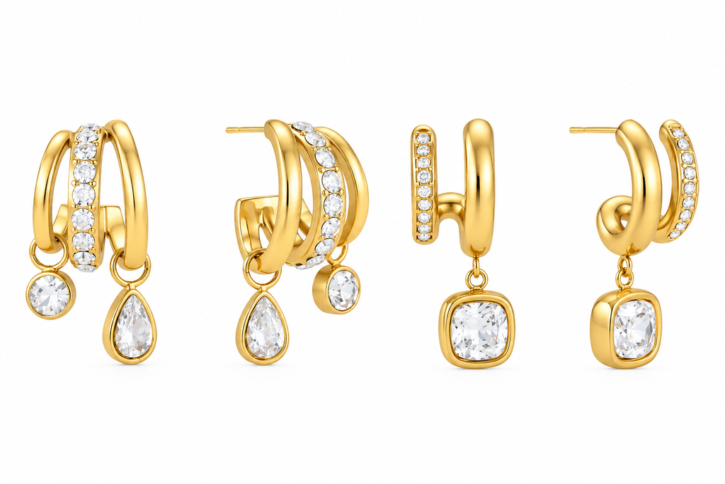 Radiant Confidence Crystal Drop Earrings