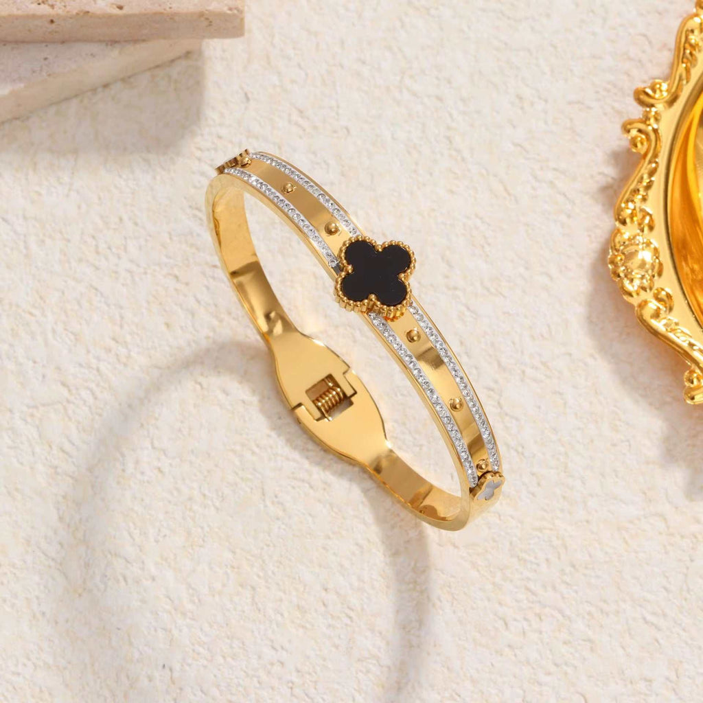 Four Leaf Clover Bangle