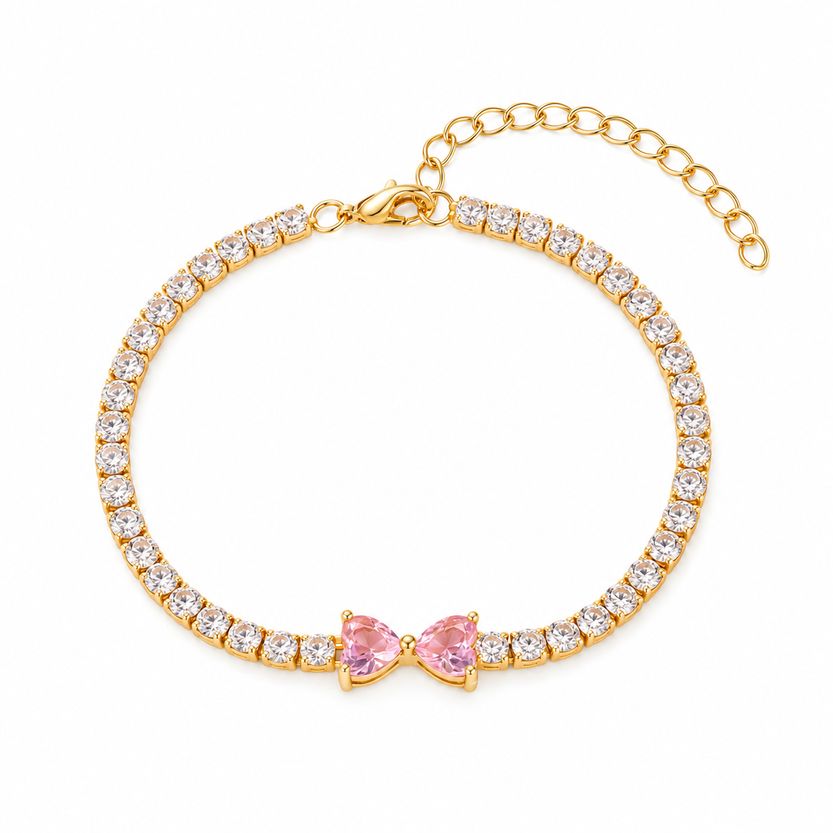 Colourful Bow Tennis Bracelets