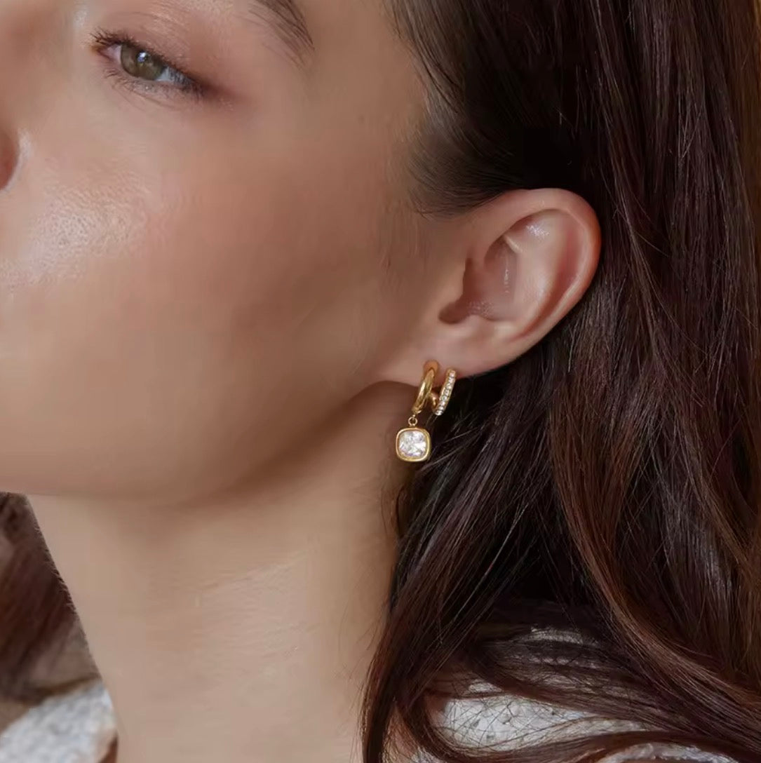 Radiant Confidence Crystal Drop Earrings