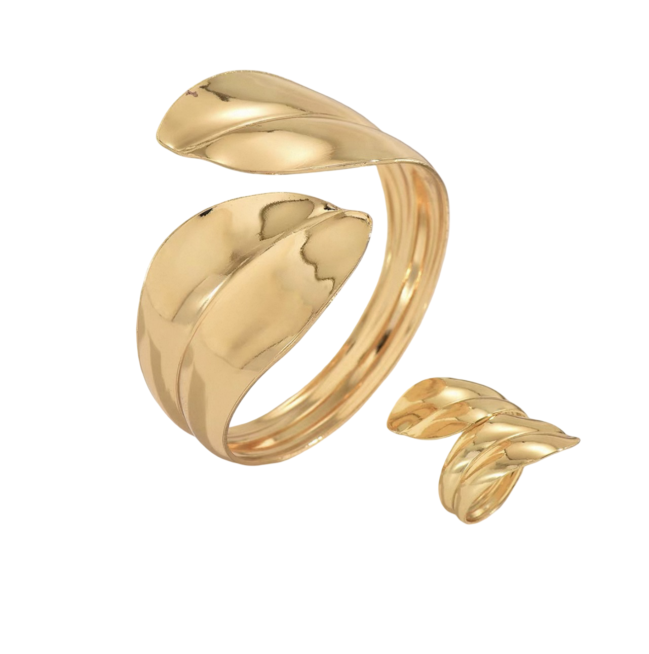 Golden Leaf Jewellery Set