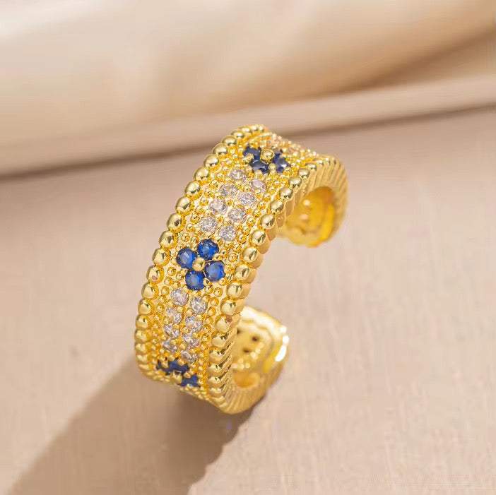 Floral Gold-Plated Jewellery Set