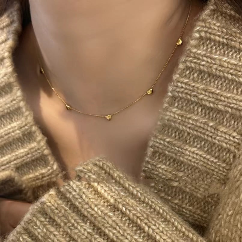 The Amara Hearts Necklace