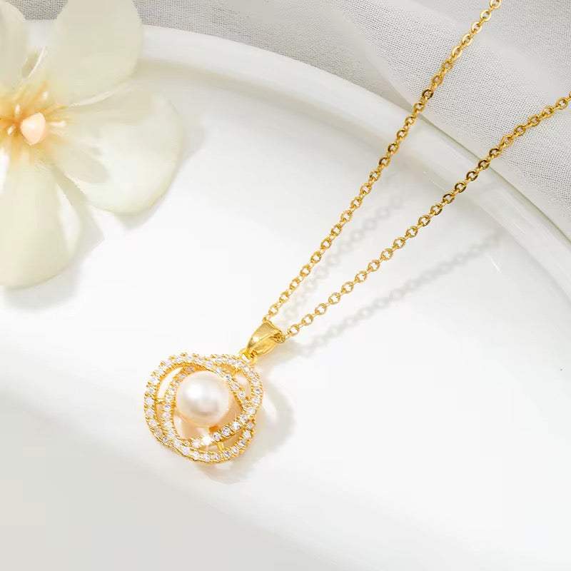 Pearl Camellia Jewellery Set
