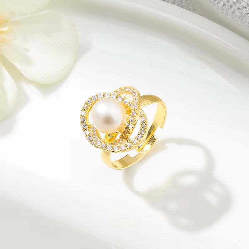 Pearl Camellia Jewellery Set