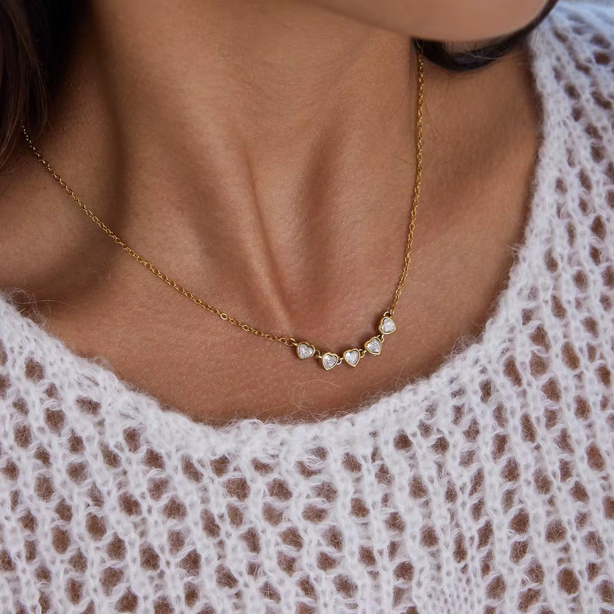 Eternal Hearts Chain Necklace