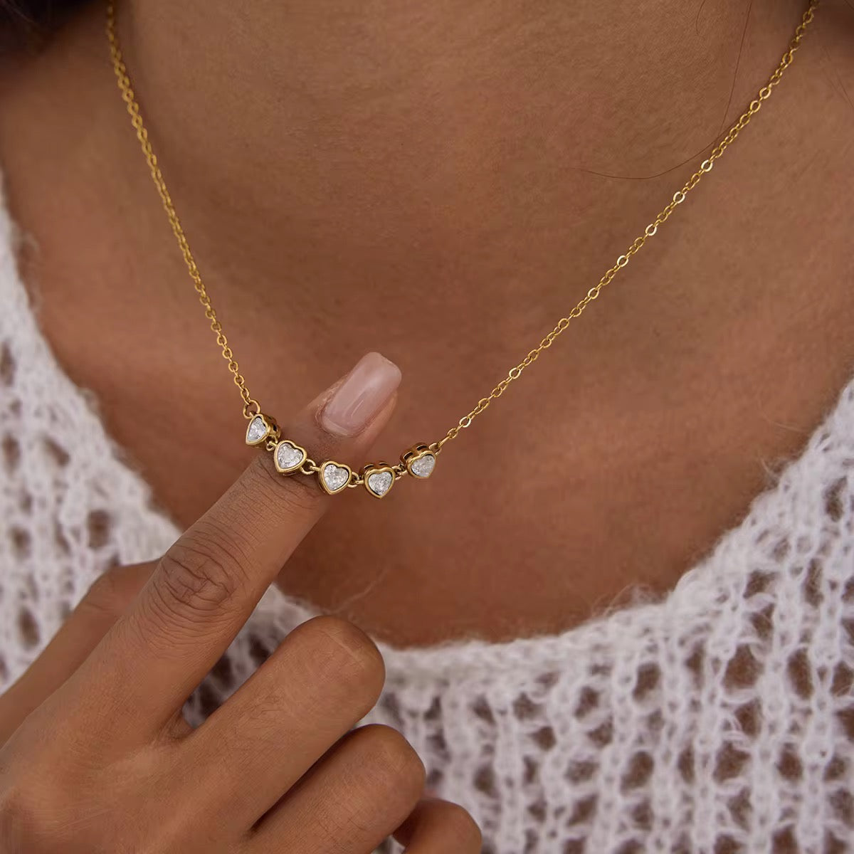 Eternal Hearts Chain Necklace