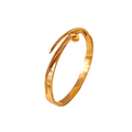 Radiant Curve Cuff – 18K Gold-plated Bangle