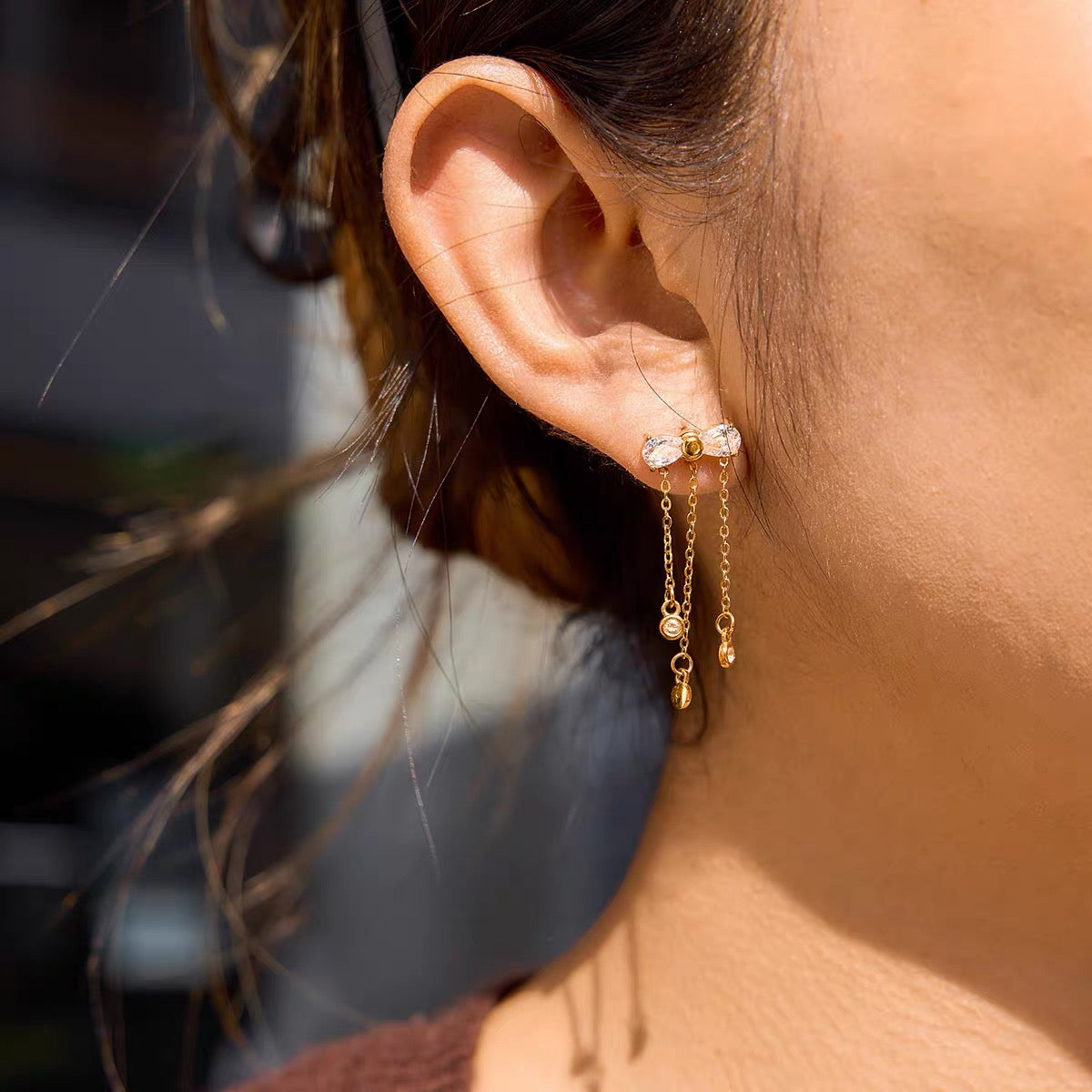 Golden Tassel Earrings