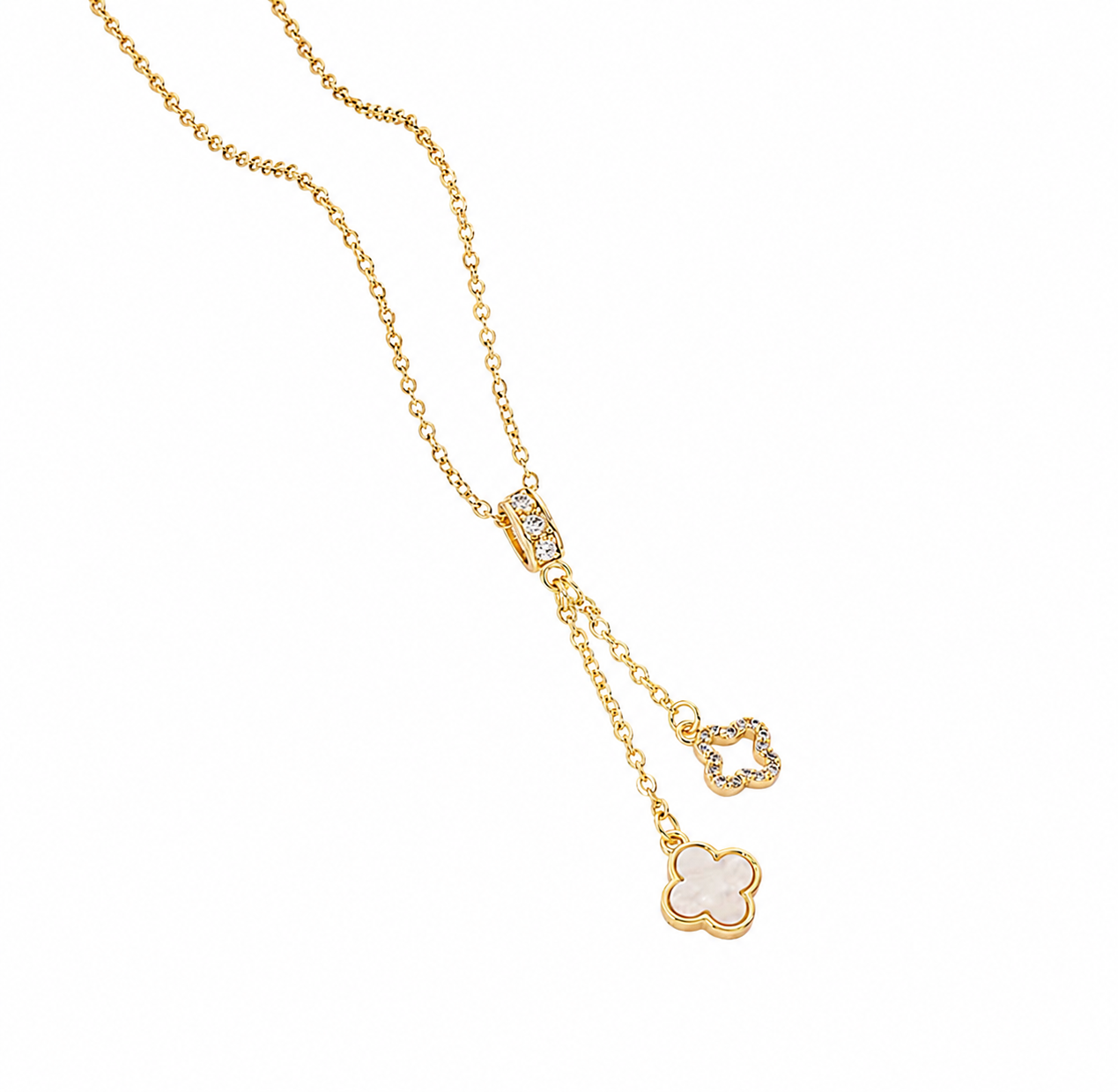 Gold-Plated Floral Pendant Necklace – Elegant Nature-Inspired Jewellery for Women