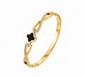 Elegant Infinity Clover Bangle