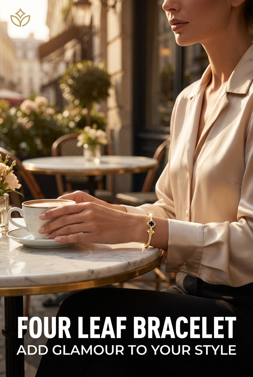 Stainless Steel Four leaf Jewellery Bracelet