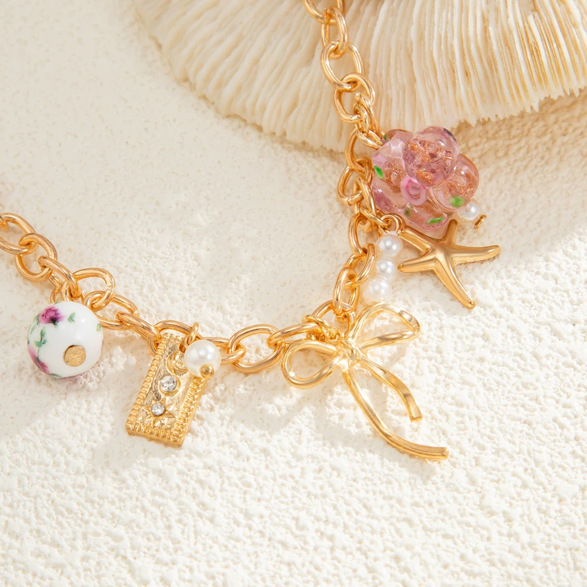Golden Garden Charm Bracelet