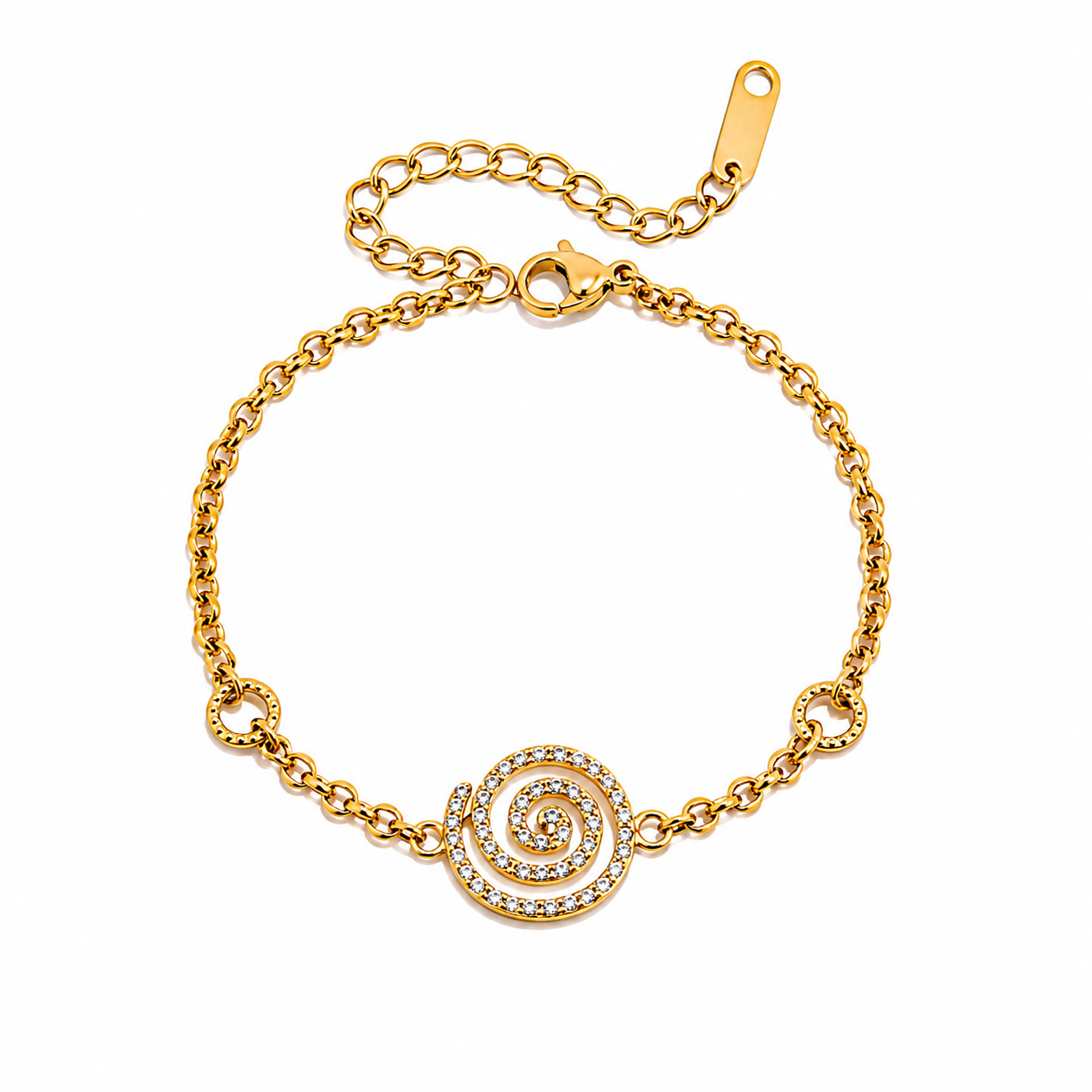 Stainless Steel Gold Knot Chain Bracelet for Women – Waterproof, Tarnish-Resistant & Hypoallergenic Adjustable Bracelet