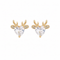925 Sterling Silver Princess Cut Stud Earrings for Women