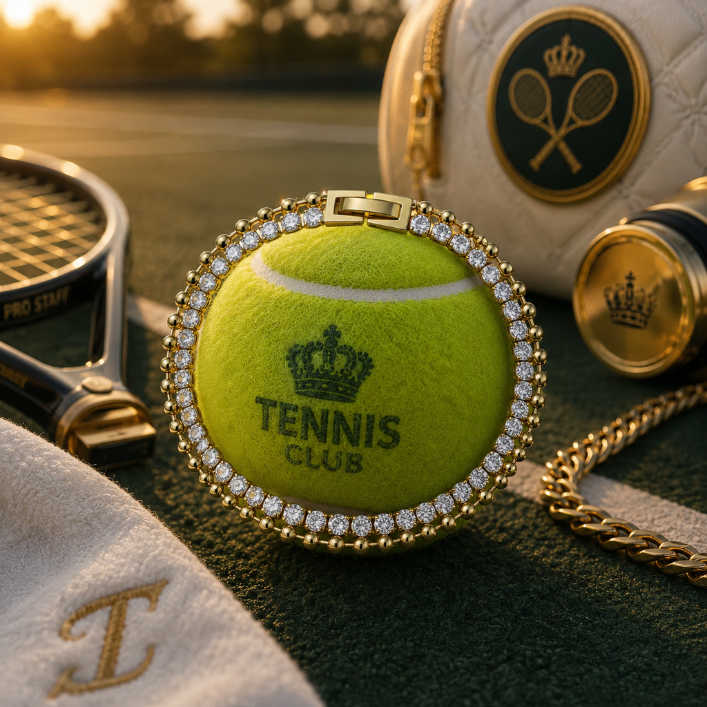 Luxury Gold Plated Tennis Bracelet – Sparkling Round Cubic Zirconia Beaded Link Bracelet for Women